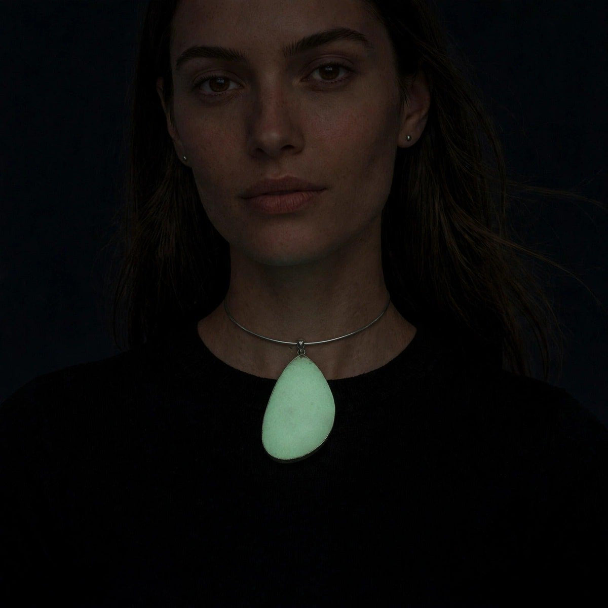 Afterglow Celadon Pendant Necklace
