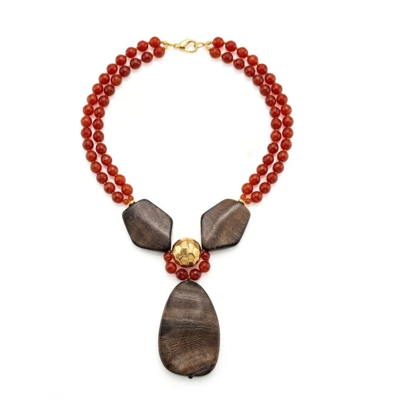 Ember Horn Pendant Necklace