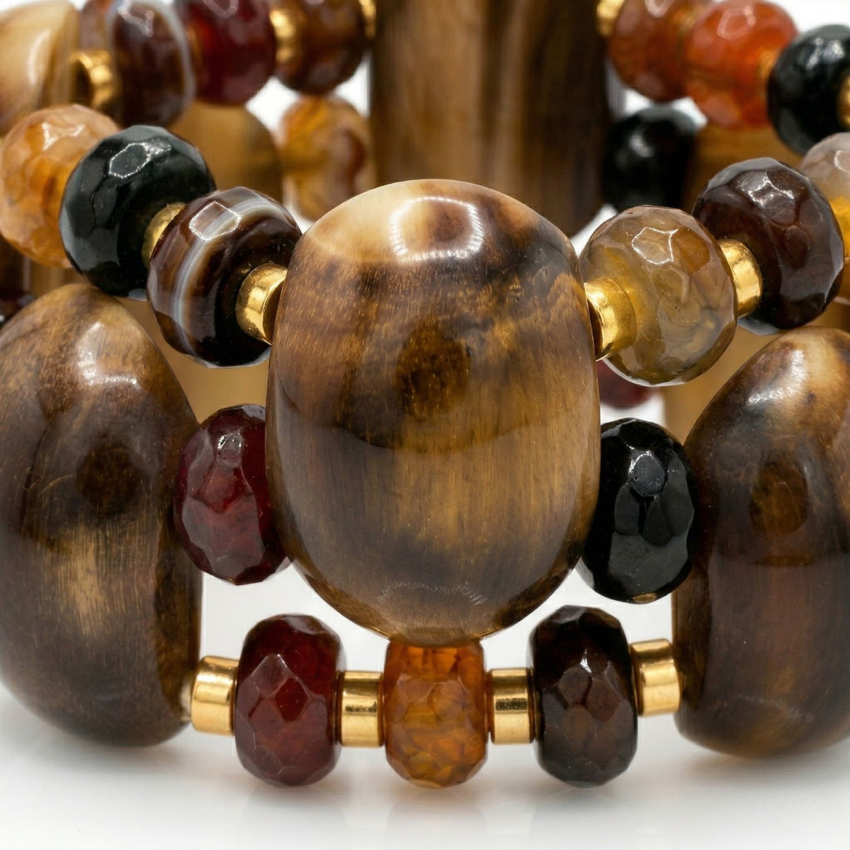 Gaia Horn and Agate Bracelet