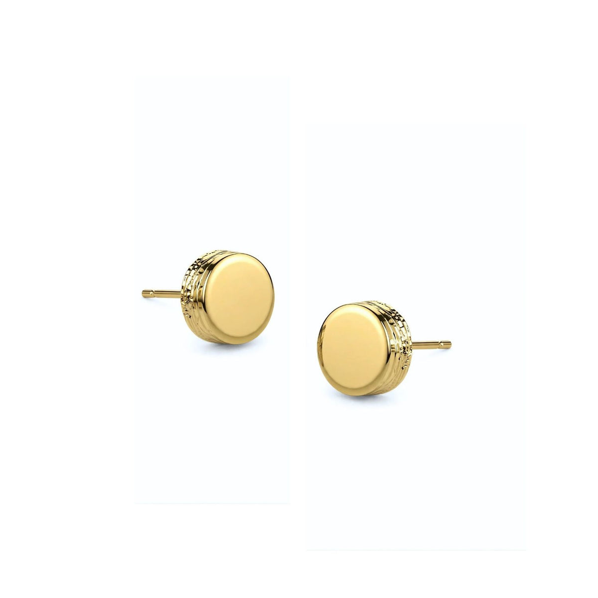 Gleam Disc Stud Post Earrings