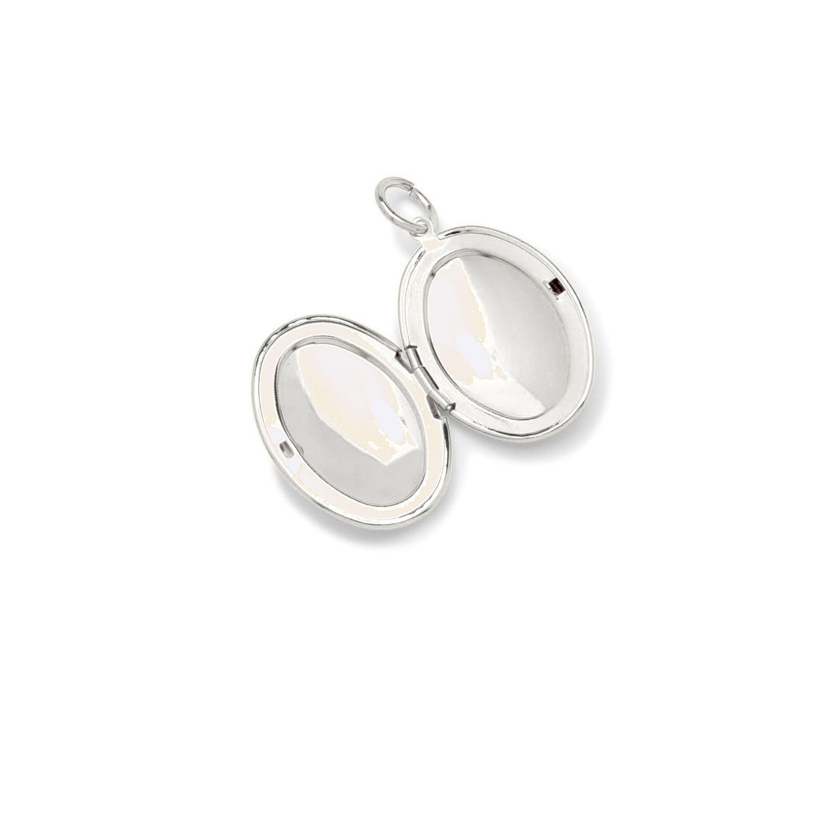 Silver Smooth Necklace Pendant Locket