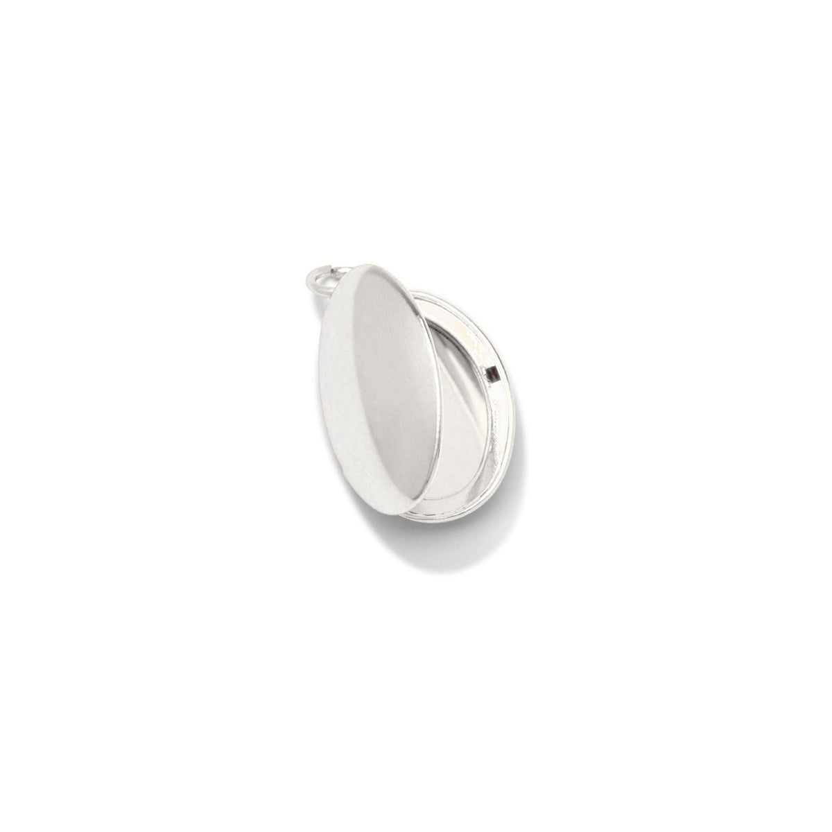 Silver Smooth Necklace Pendant Locket