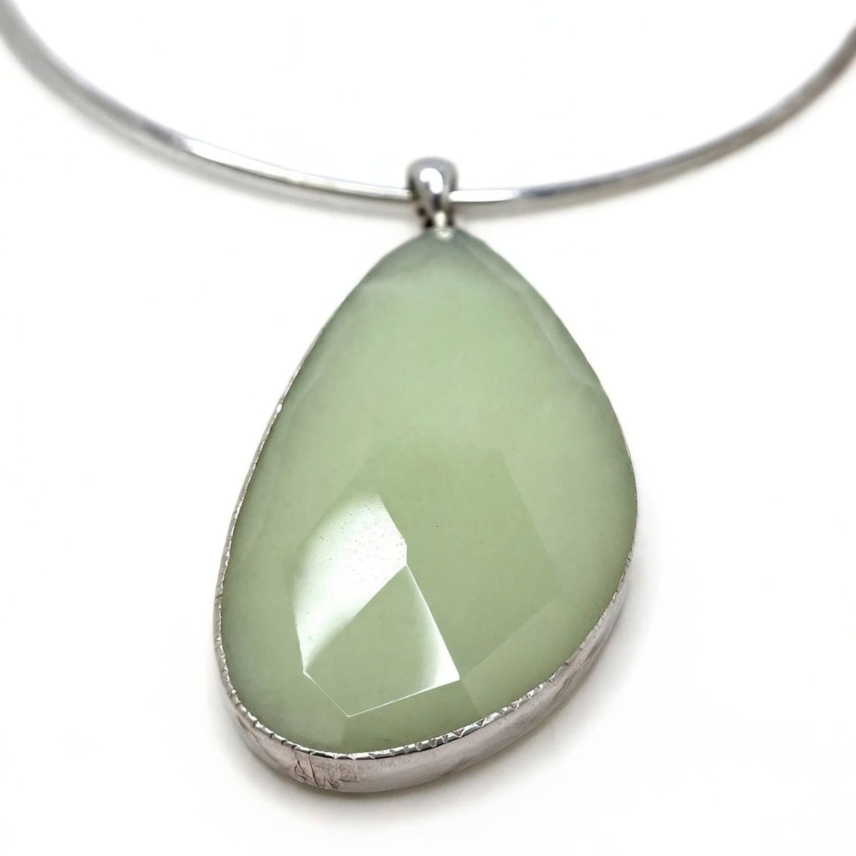 Afterglow Celadon Pendant Necklace
