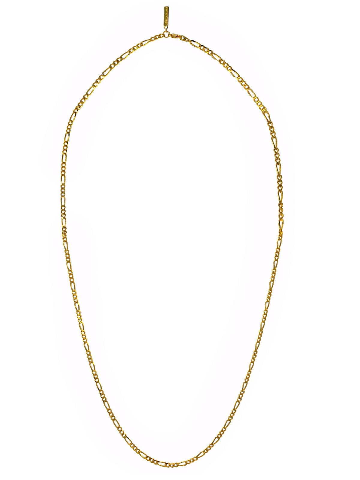 Gold Finley-Figaro Chain Necklace-Necklaces-JAREDJAMIN Jewelry Online-JARED JAMIN