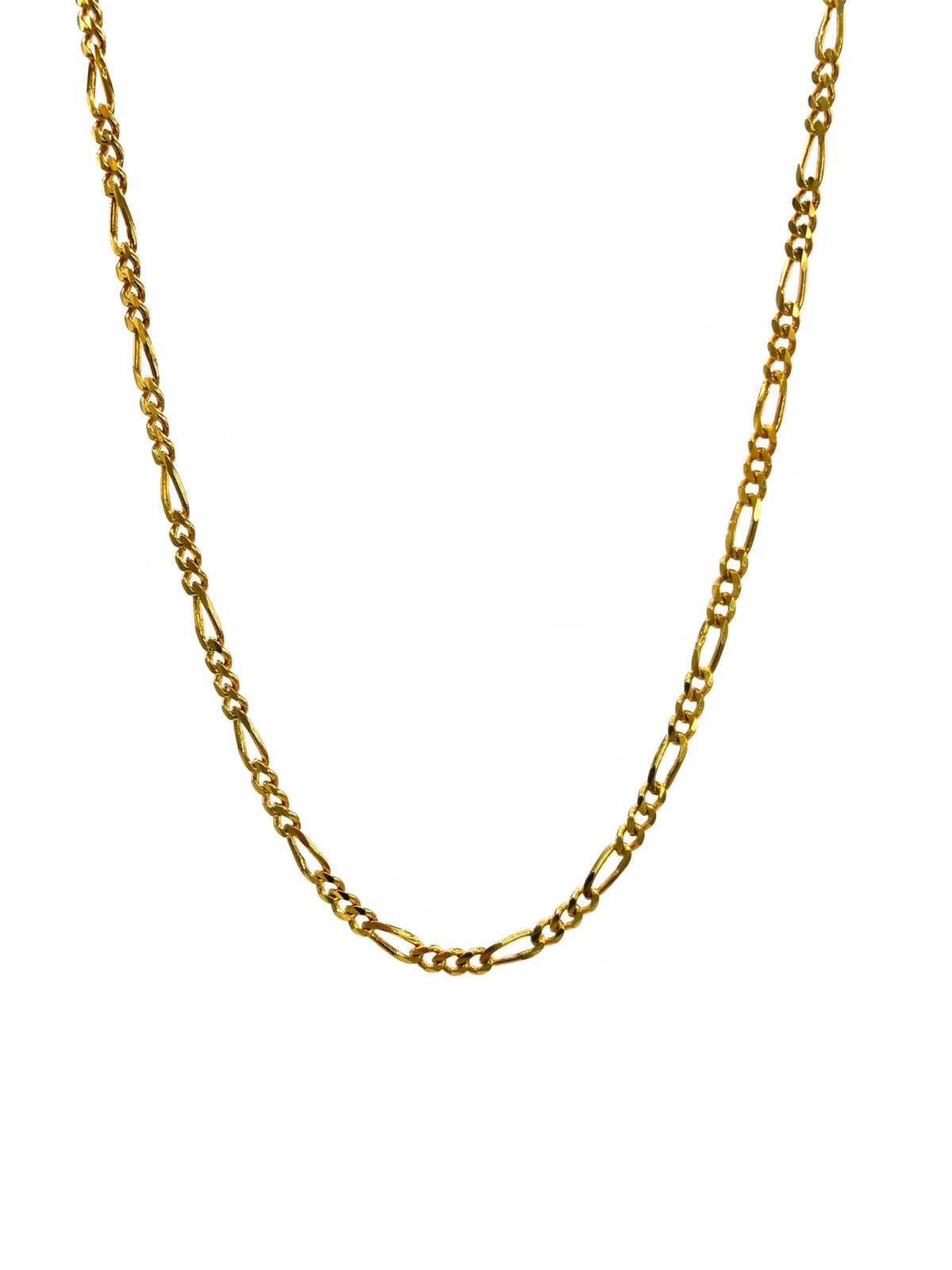Gold Finley-Figaro Chain Necklace-Necklaces-JAREDJAMIN Jewelry Online-JARED JAMIN