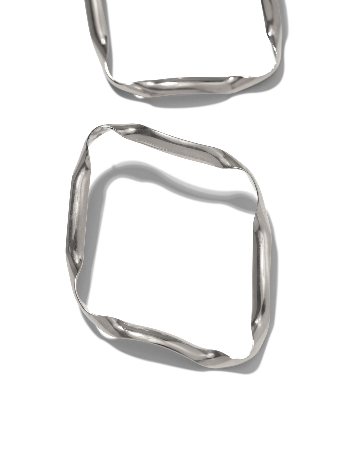 Silver Ribbonelle Earrings-Earrings-JAREDJAMIN Jewelry Online-JAREDJAMIN - Fashion Jewelry &amp; Accessories