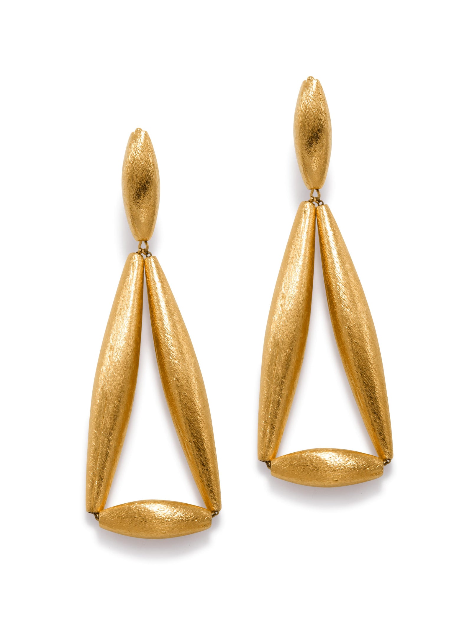 Zeppelin Ivy Gold Clipon Earrings-Earrings-JAREDJAMIN Jewelry Online-JARED JAMIN